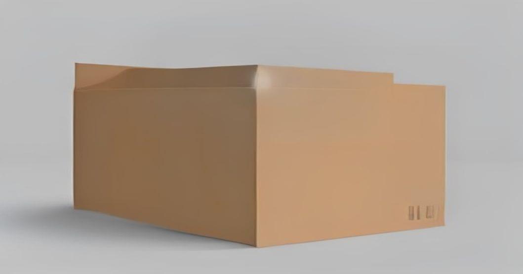 Minimalist cardboard shipping box, representing Shopify inventory and demand forecasting