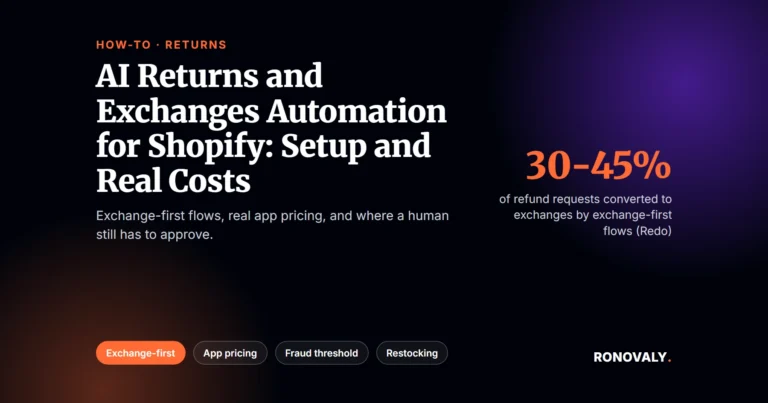 AI returns and exchanges automation for Shopify: setup guide and real costs