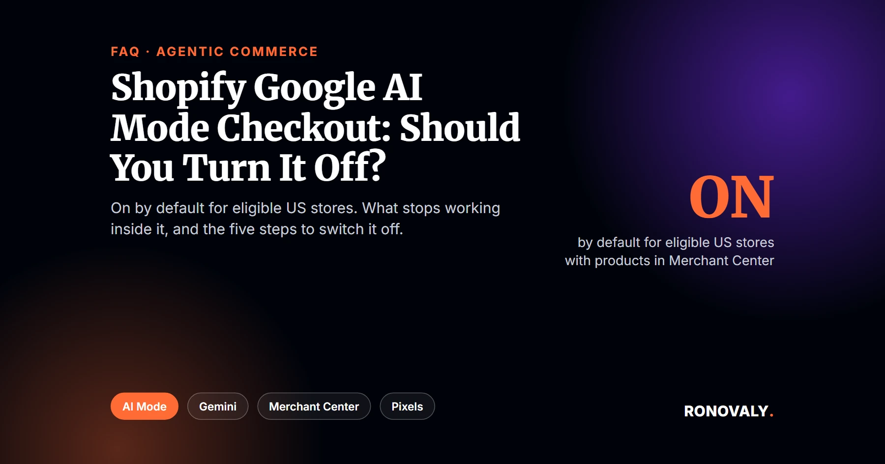 Shopify Google AI Mode checkout: should you turn it off? Default setting, what stops working and the opt-out path